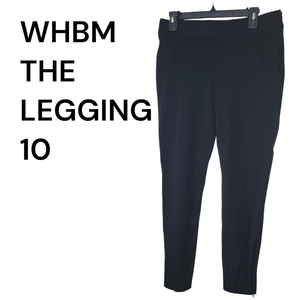 White House Black Market The LEGGING Stretch Pants, 10, Black, EUC